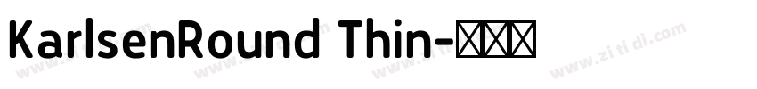 KarlsenRound Thin字体转换
